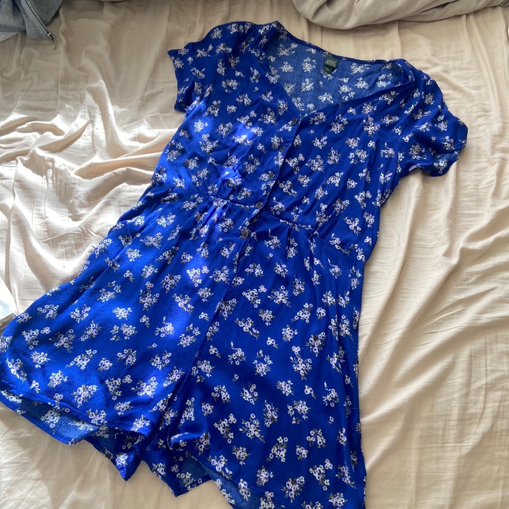 Women’s Blue Floral Romper